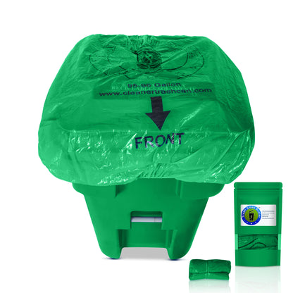 Trash Smell Buster, Trash Can Cover, Odor Eliminating Bag with Elastic Rubber Band, Eliminates Odor from Trash, Durable, Effective, Fits 32, 45, 64 or 95 Gallon, 1 Cover