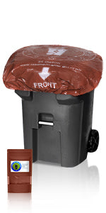 Trash Smell Buster Plastic Cover Keeps Odor inside Garbage Can and insects, flies and small animals away! (One Cover per bag)