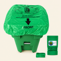 Trash Smell Buster Plastic Cover Keeps Odor inside Garbage Can and insects, flies and small animals away! (One Cover per bag)