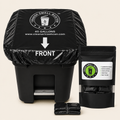 Trash Smell Buster Plastic Cover Keeps Odor inside Garbage Can and insects, flies and small animals away! (One Cover per bag)