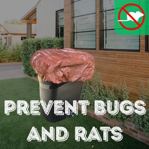 Trash Smell Buster™ Lemon-Scented Trash Can Cover – Locks in Odors & Keeps Pests Out!