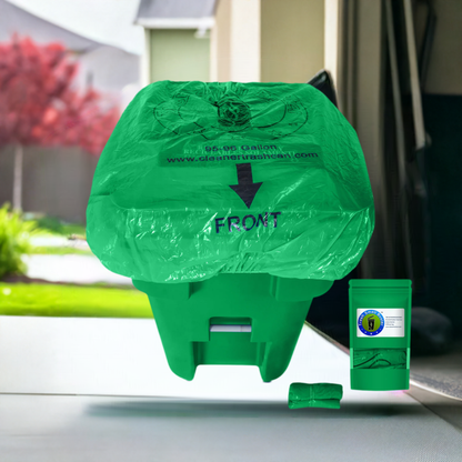 Trash Smell Buster Plastic Cover Keeps Odor inside Garbage Can and insects, flies and small animals away! (One Cover per bag)