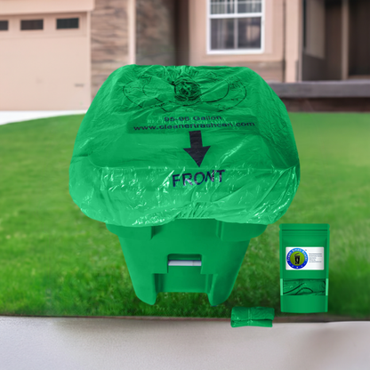 Trash Smell Buster Plastic Cover Keeps Odor inside Garbage Can and insects, flies and small animals away! (One Cover per bag)