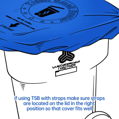 Trash Smell Buster Covers Keeping Foul Odors in Bugs, Flies, Insects, Animals out!