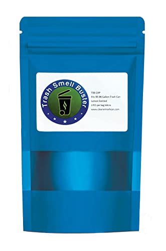 Trash Smell Buster Plastic Cover Keeps Odor inside Garbage Can and insects, flies and small animals away! (One Cover per bag)