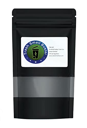 Trash Smell Buster Plastic Cover Keeps Odor inside Garbage Can and insects, flies and small animals away! (One Cover per bag)