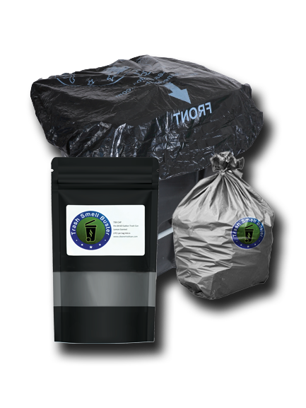 Trash Smell Buster Plastic Cover Keeps Odor inside Garbage Can and insects, flies and small animals away! (One Cover per bag)