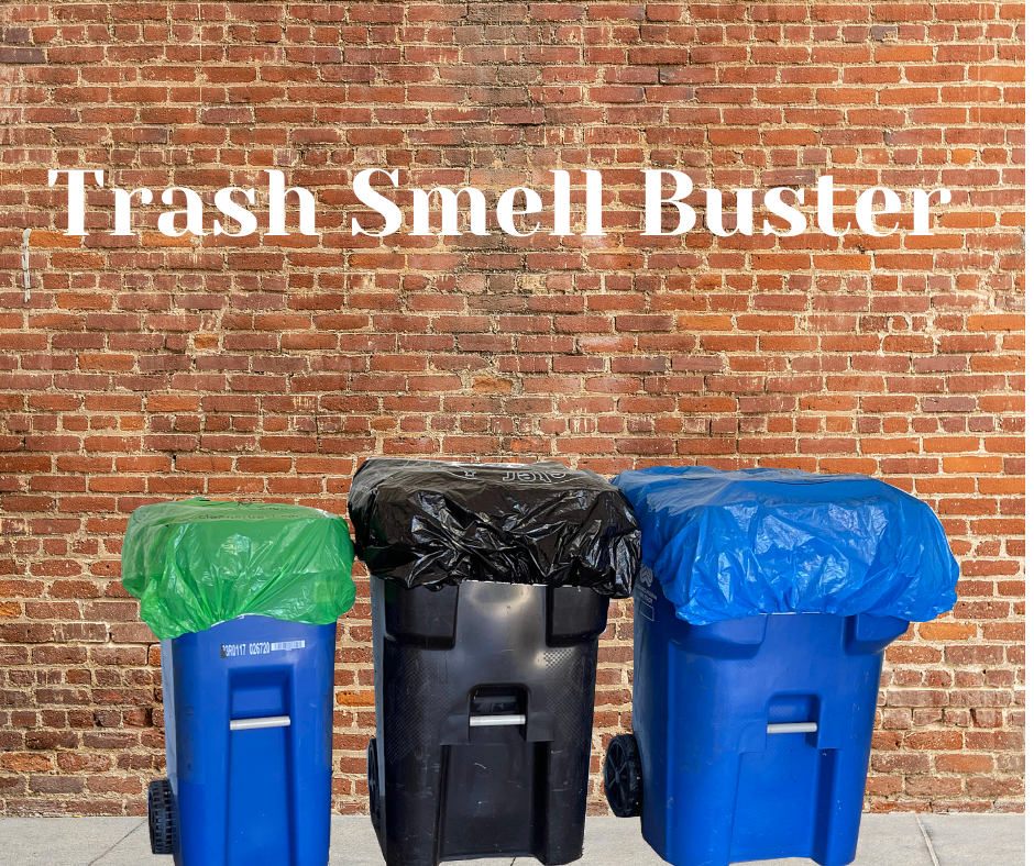 Trash Smell Buster Plastic Cover Keeps Odor inside Garbage Can and insects, flies and small animals away! (One Cover per bag)